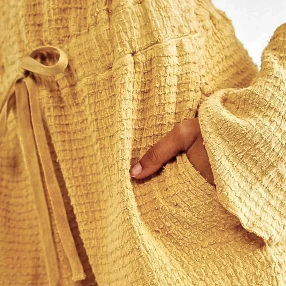 NWT FREE PEOPLE Laidback Lover Romper Size Medium Color Sunny Honey - Picture 6 of 8